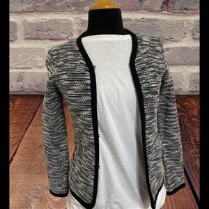 Women’s J. Crew black white blazer jacket size XXS